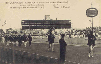 The 1924 USA team at the 1924 Paris Olympics