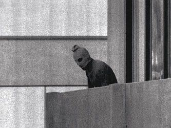 Famous image of the 1972 Munich terrorists