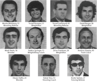 The 11 Israeli victims of the 1972 Munich Olympic terrorist attack