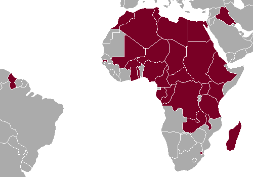1976 African Olympic boycott map