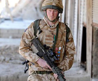 Prince Harry on service in Afghanistan