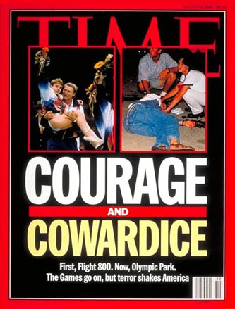 1996 Time cover of the Atlanta Olympic bombing