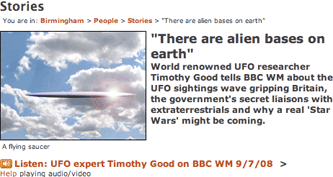 BBC Birmingham UFO article
