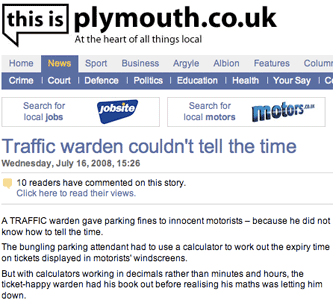This Is Plymouth traffic warden story
