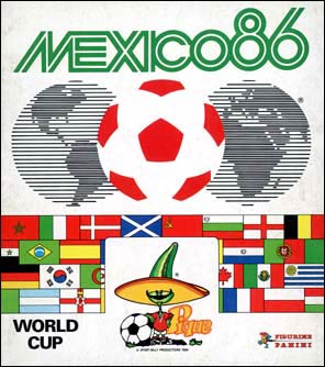 Cover of the 1986 Panini sticker album for the World Cup