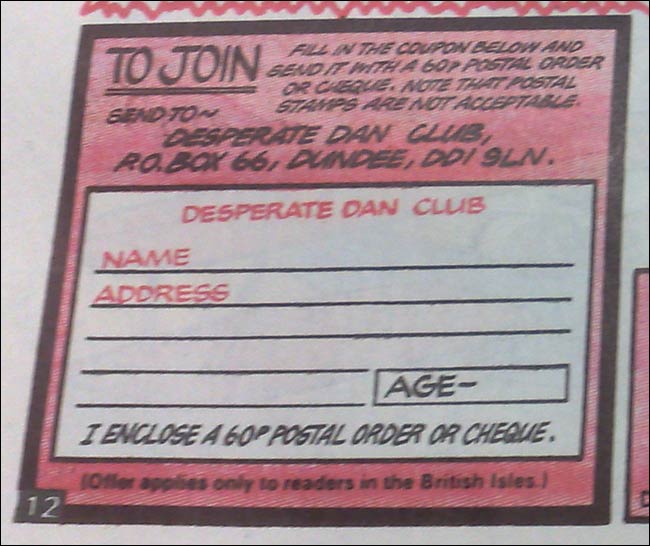 Dandy join club form