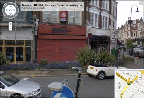 Closed Threshers on Google Street View