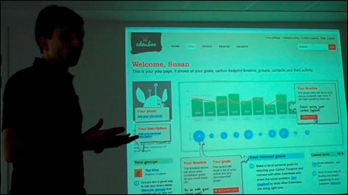 James Box presenting at the London IA Mini UXLondon redux