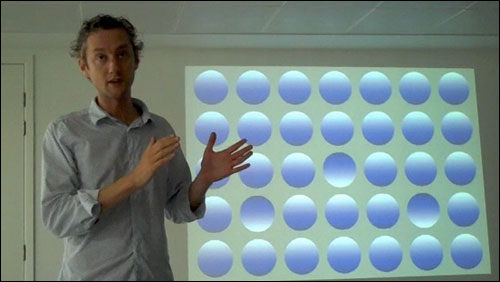 Tom Coombs and multi-coloured dots