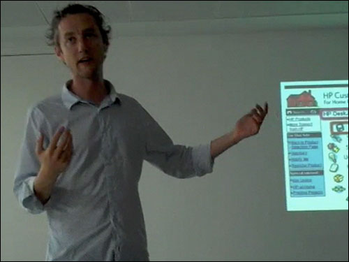 Tom Coombs presenting his Jared Spool redux