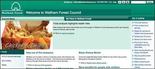 Waltham Forest website homepage