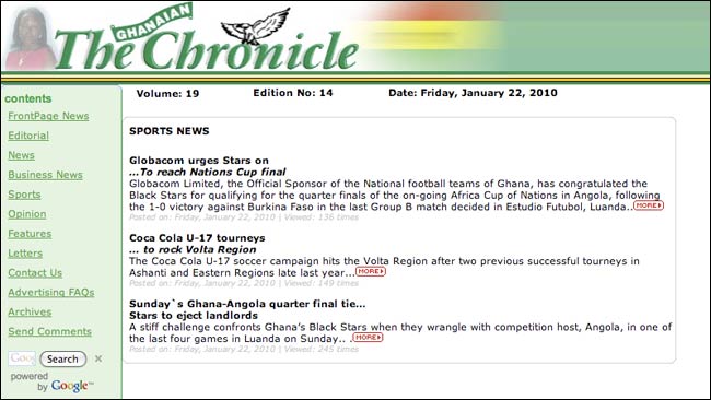 The Ghanaian Chronicle online