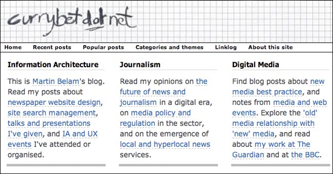 Currybetdotnet 2010 homepage panel