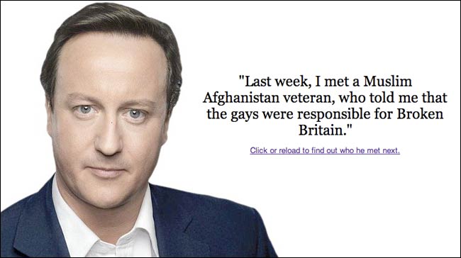 David Cameron anecdote generator