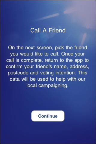 Conservatives 'Call a friend' feature
