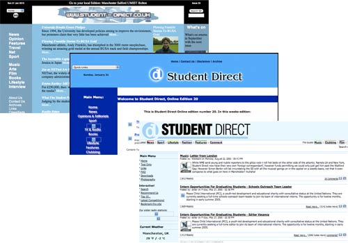 Archived Student Direct sites from Manchester