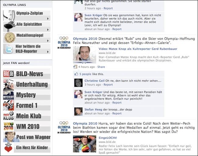 Evidence of Bild involvement in the group is lower down the page