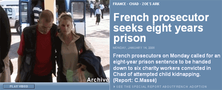 Chad child kidnapping case on France 24