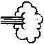 Puff of smoke icon