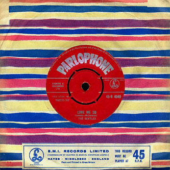 Beatles Love Me Do red label single