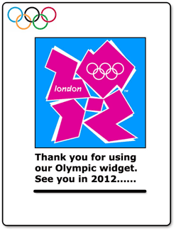 2012 Olympic Widget