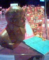 A bust of Lenin and some USSR badges