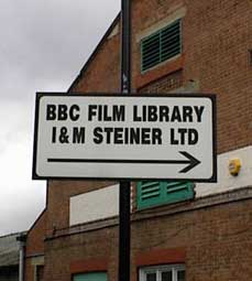 Sign To The BBC's Film Archive