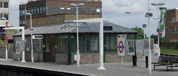 East Putney Station with London Olympic Bid flags