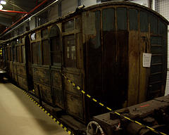 Burnt-out Metropolitan Railway Trailer Coach from 1904