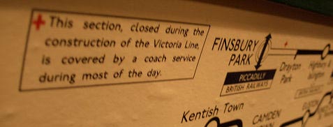 Disruption Due To The Construction Of The Victoria Line