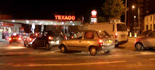 The queue at my local petrol station