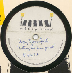 My Dusty Springfield and Pet Shop Boys acetate as it appears on eBay