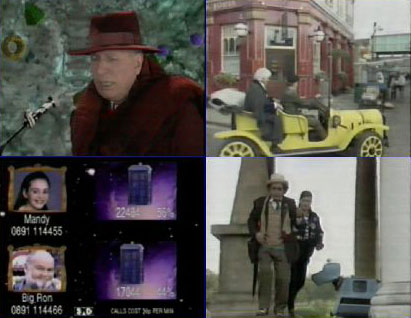Montage of screencaps from Dimensions in Time
