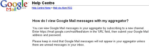 Google Mail FAQ