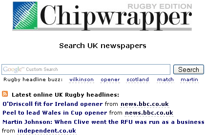 Chipwrapper Rugby Edition