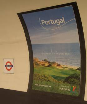 Advert for Portugal at Queensway