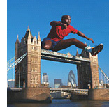 London Olympic bid image featuring Tower Bridge
