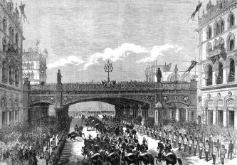 Holborn Viaduct in the 1800s