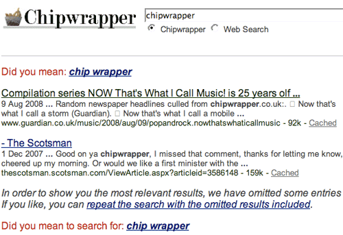 Chipwrapper results for 'chipwrapper'