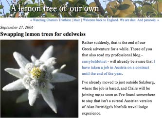 Lemon trees and edelweiss
