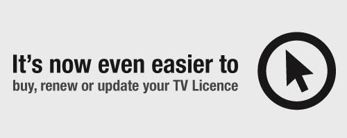 TV Licence online promo