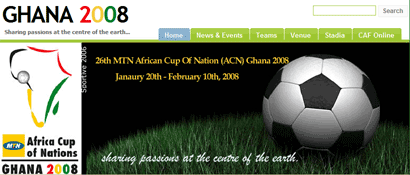 Ghana 2008 website banner