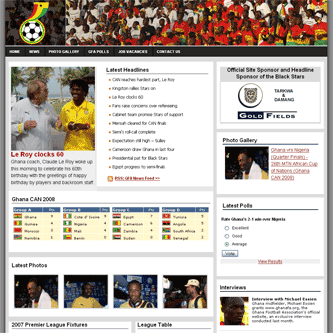Ghana FA webiste