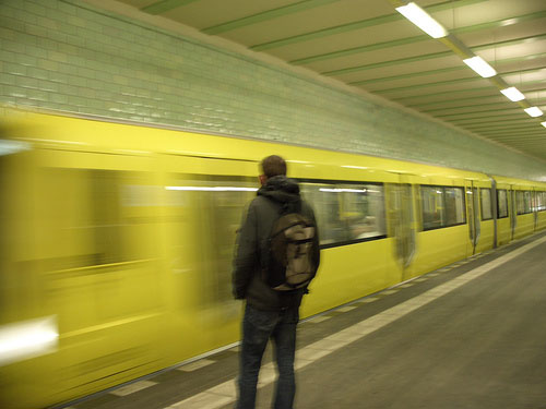 My Berlin metro action shot