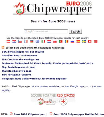 Euro2008 Chipwrapper homepage