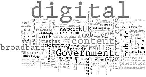 20090129 Digital Britain interim report Wordle