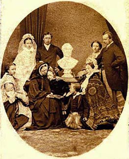 Photograph of Queen Victoria's family from a Carte de Visite