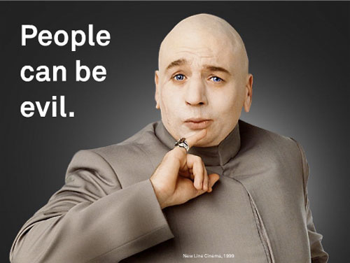 People can be evil