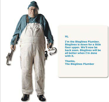 The Bloglines plumber