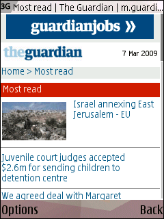 Guardian mobile most read